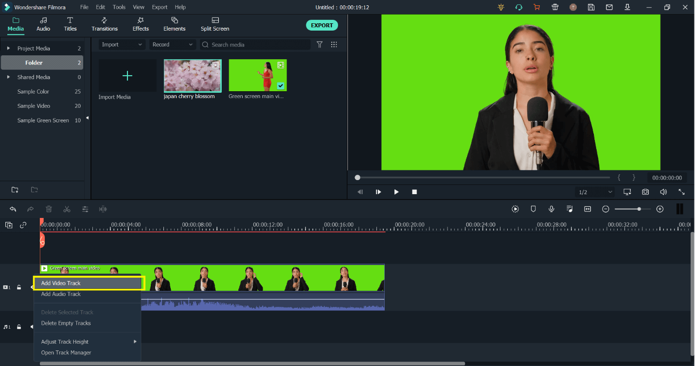 drag and drop footage to timeline