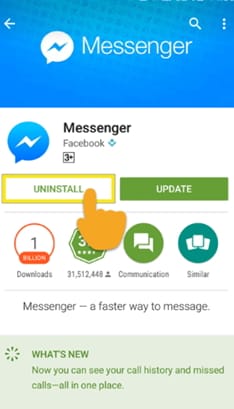 instalar facebook Messenger de nuevo