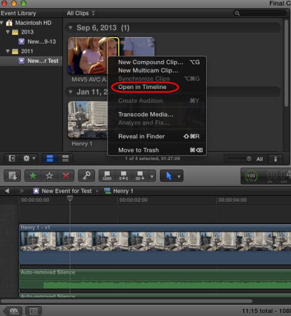 rotate video in fcp