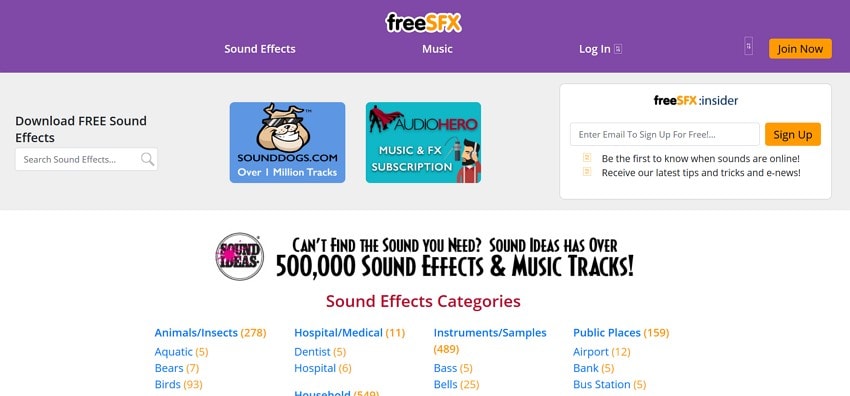 free sound effects website