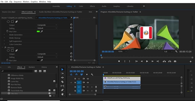 como usar a tela verde no adobe premiere