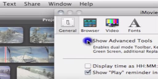 video-overlay-optie inschakelen