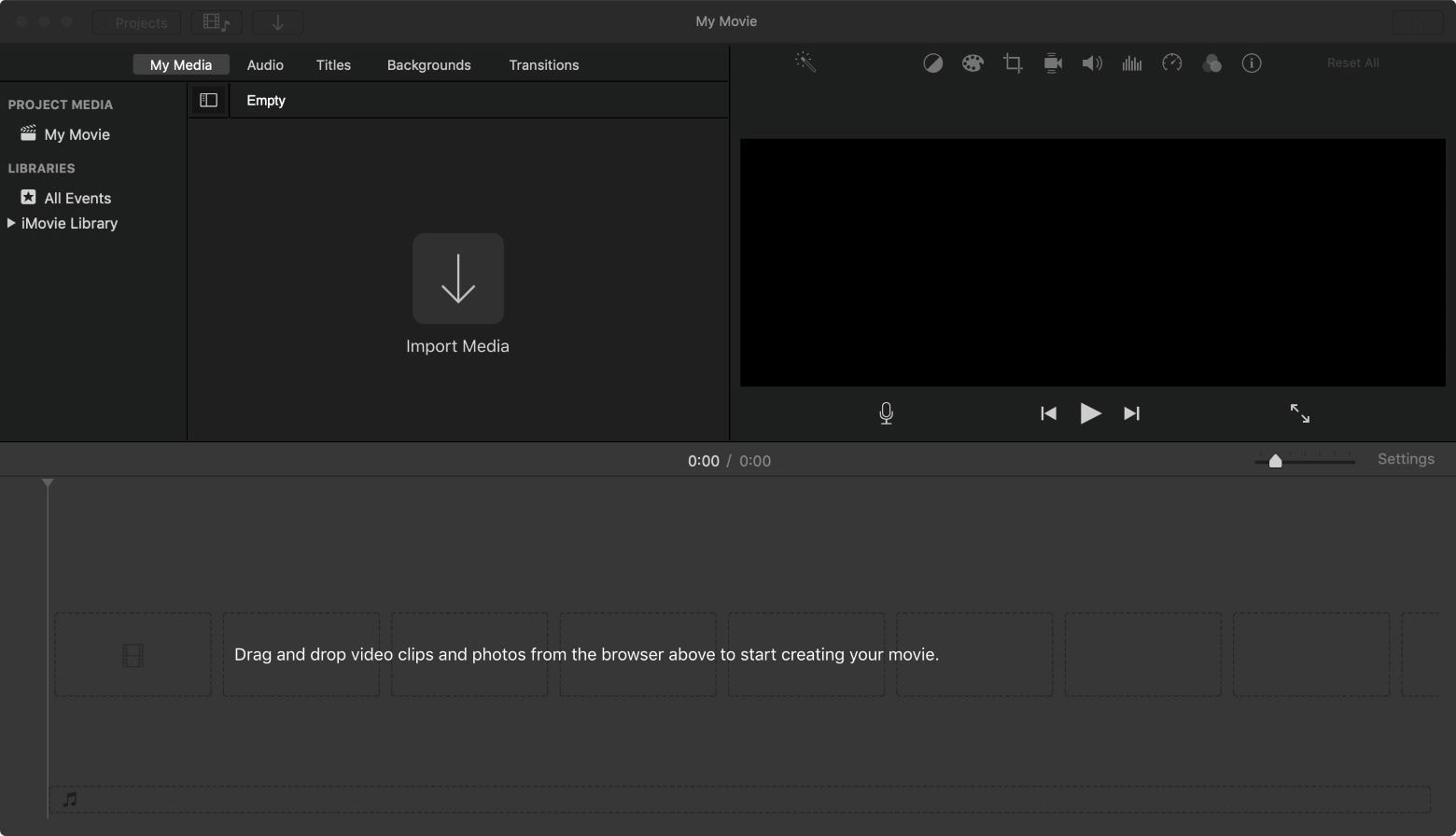 mute audio in imovie