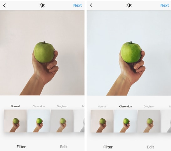 instagram Clarendon filters