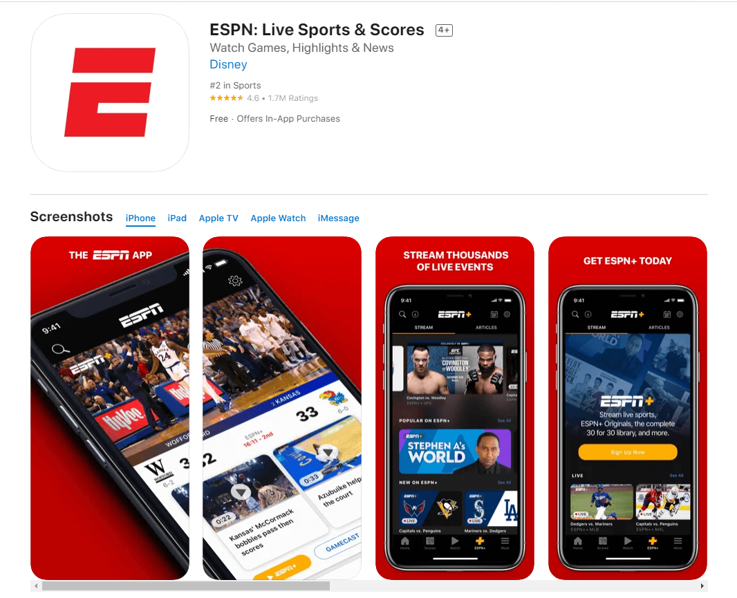 espn app