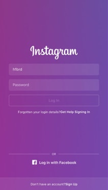 login instagram