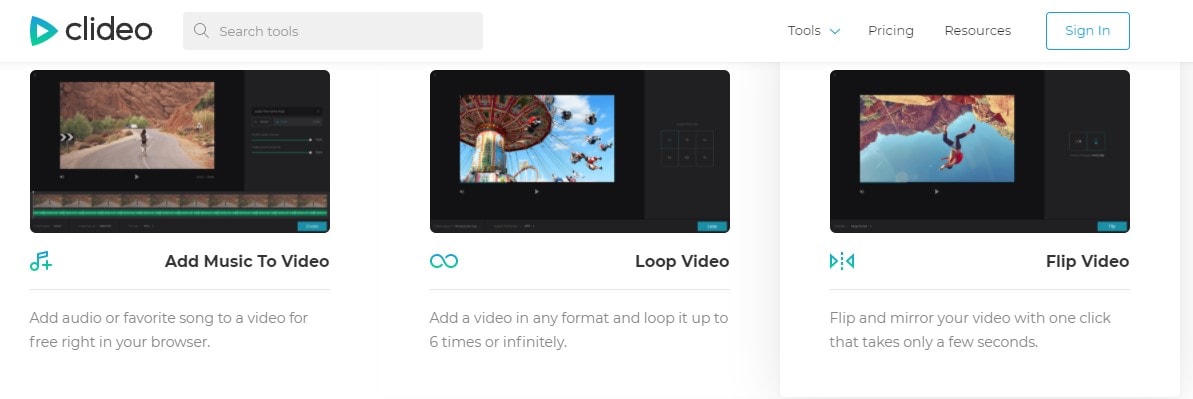 loop video with clideo