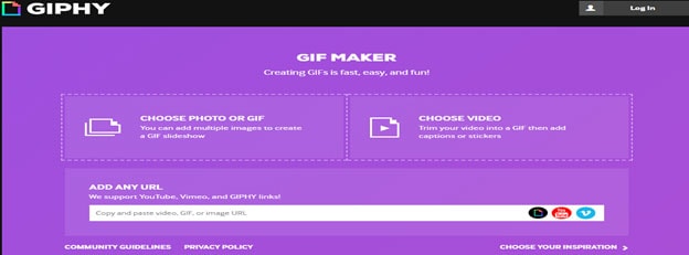 creare gif con giphy