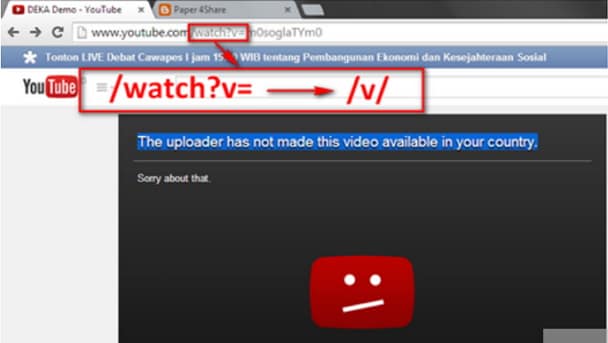youtube video not available