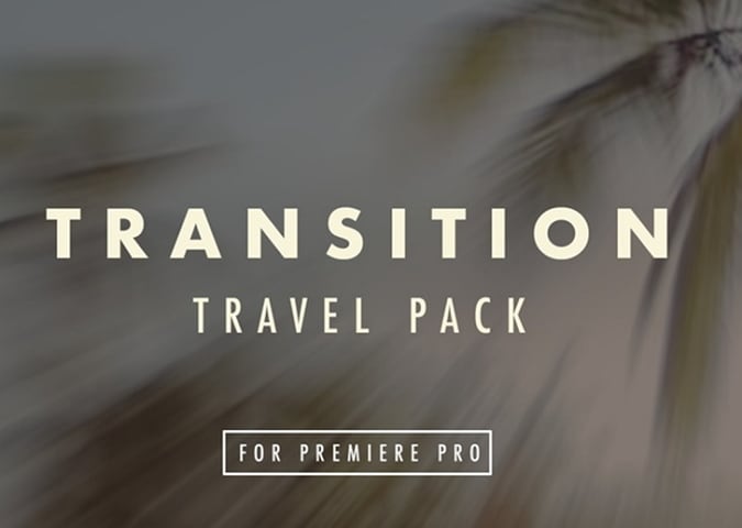 Pack de transition pour les films de voyage