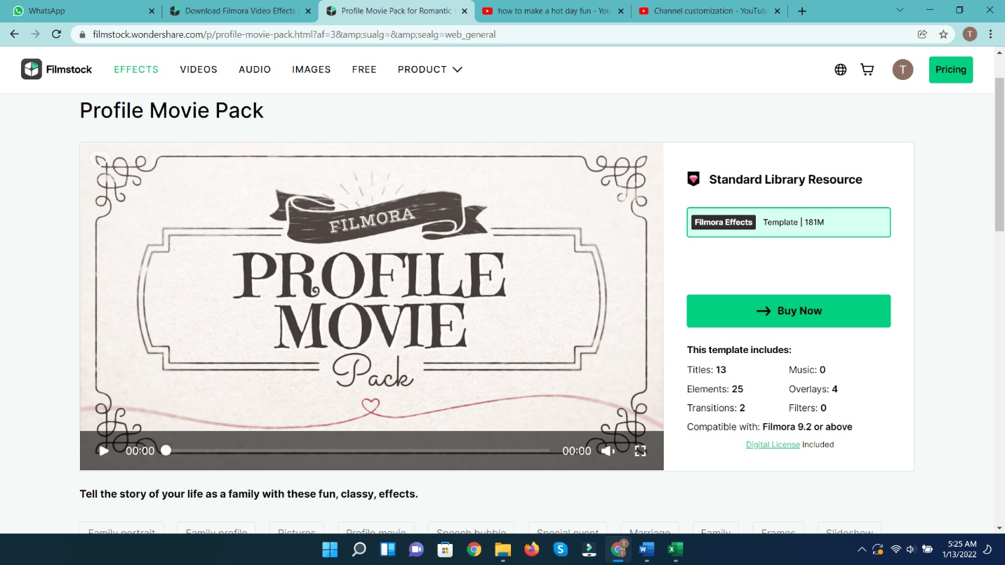 profile movie pack