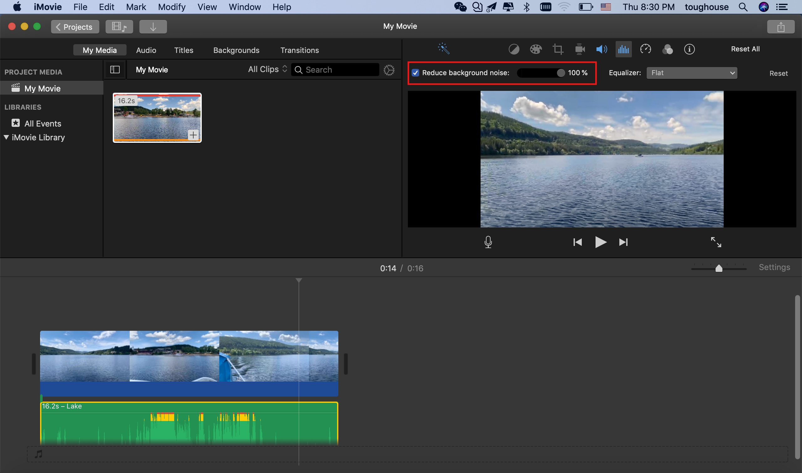 How To Mute Or Remove A Video Audio Background Noise In Imovie