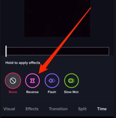 how to reverse a video on tiktok