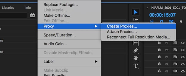 inverser la séquence vidéo dans premiere pro