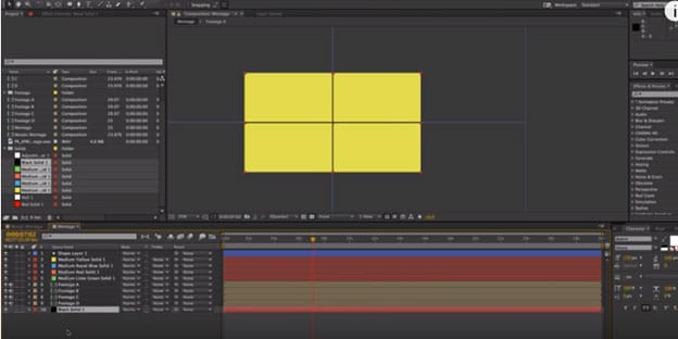 cut clips in after effects