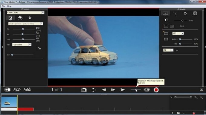 list of stop motion animation software