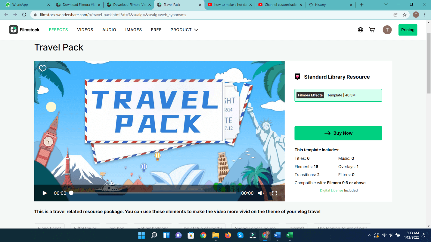 travel pack