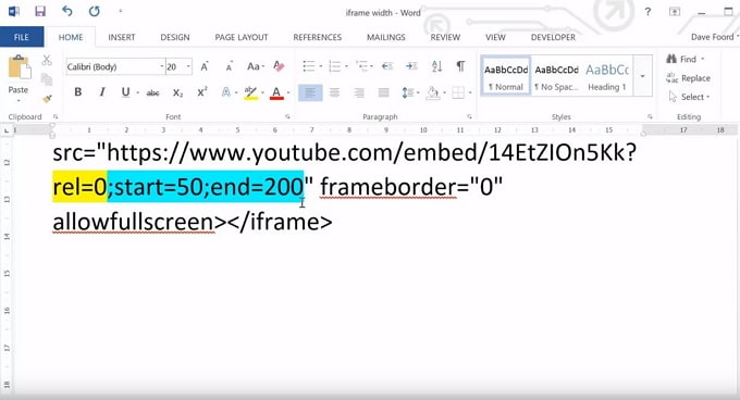 comment découper une vidéo youtube sur powerpoint