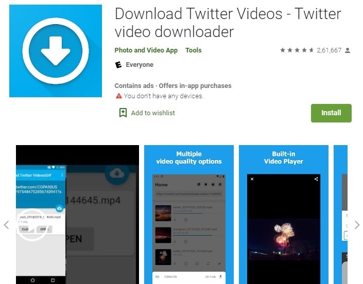 twitter video downloader android