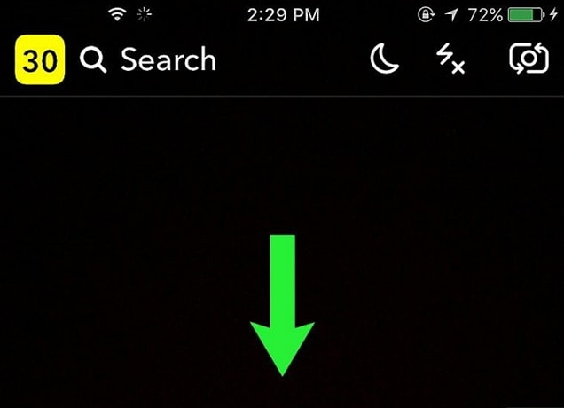 snapchat camera screen