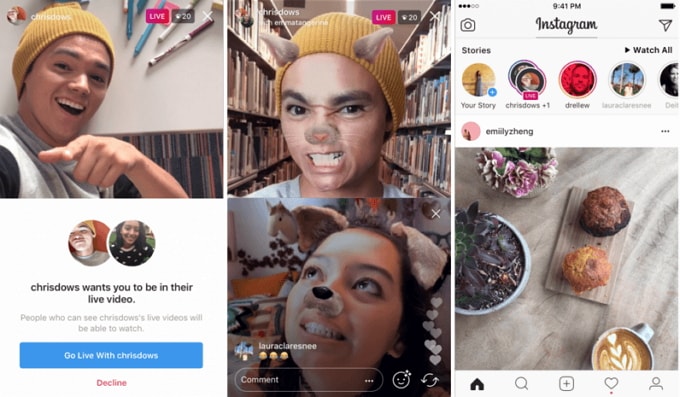 filtros de Instagram para video llamadas