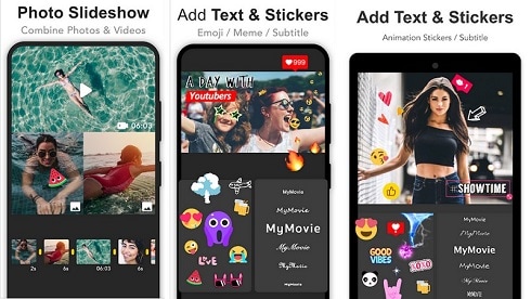 sticker video app für Android