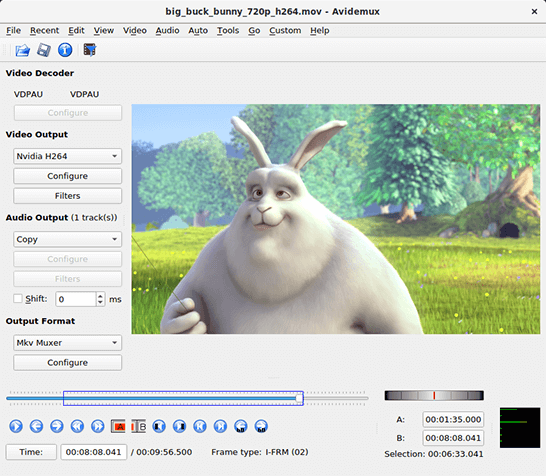 avidemux open source video editor