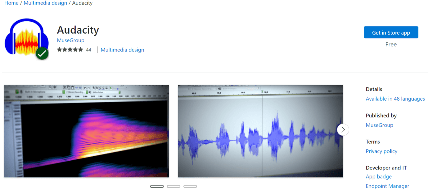 audacity software