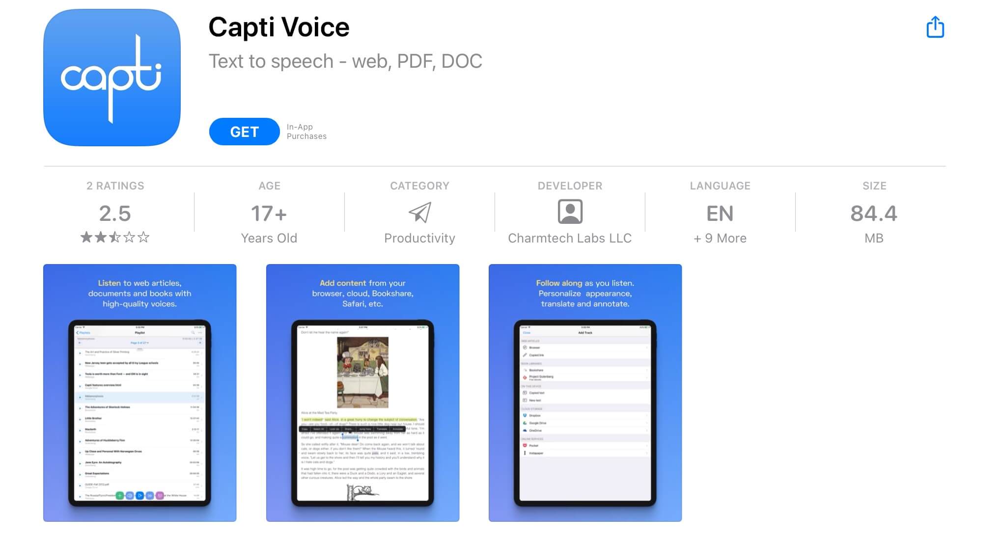 capti voice