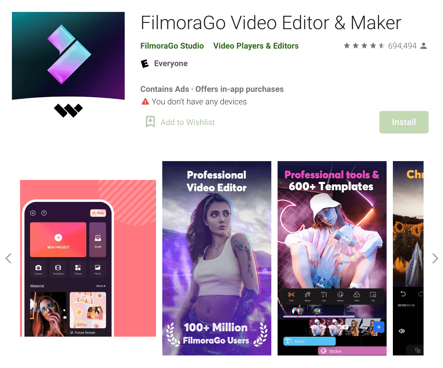 filmorago app