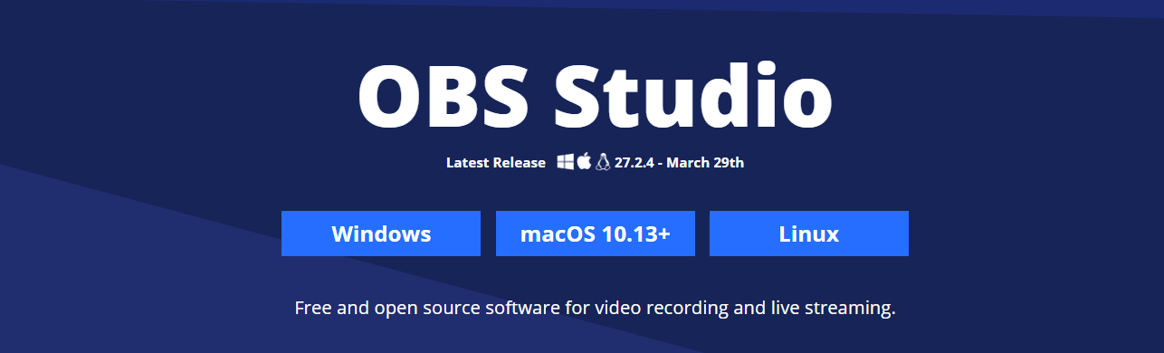 obs studio webcam software
