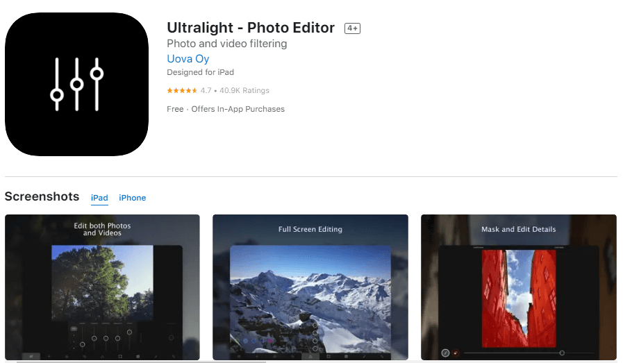 ultralight app