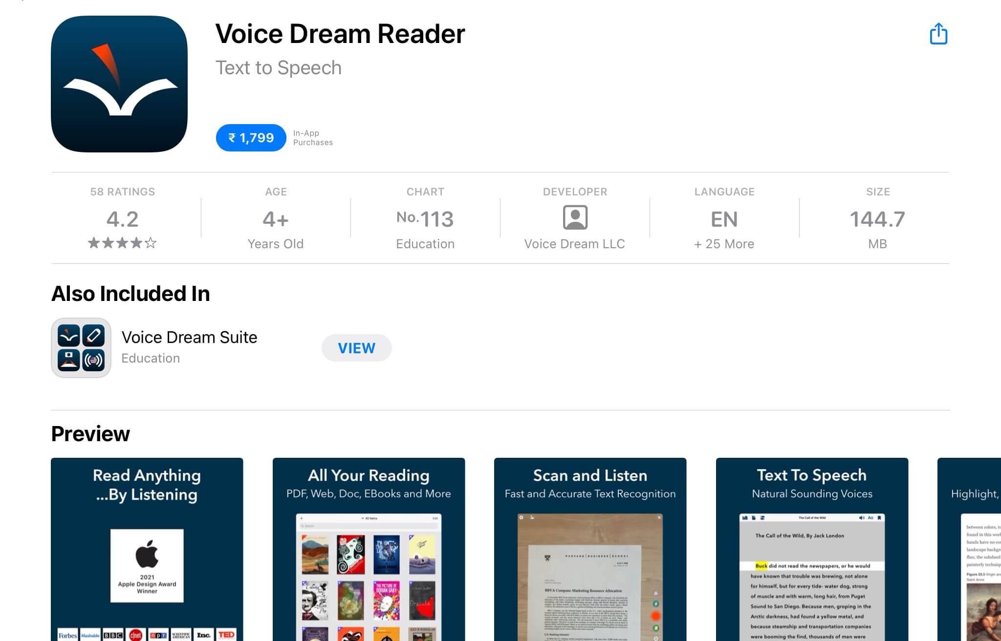 voice dream reader