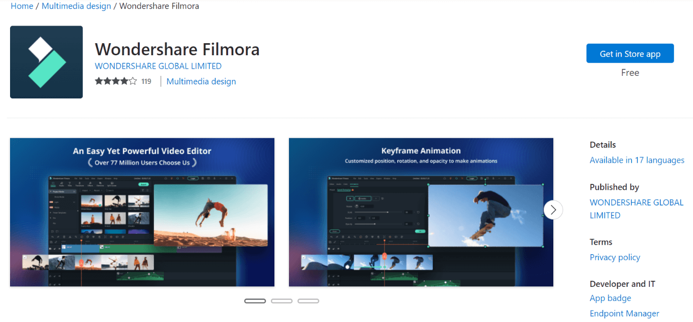 wondershare filmora software