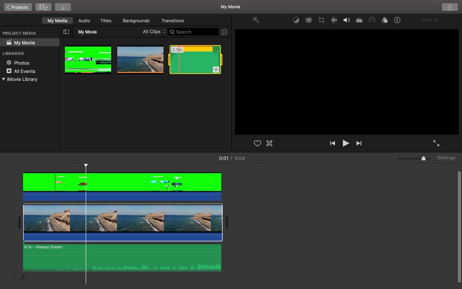 youtube intro in imovie erstellen