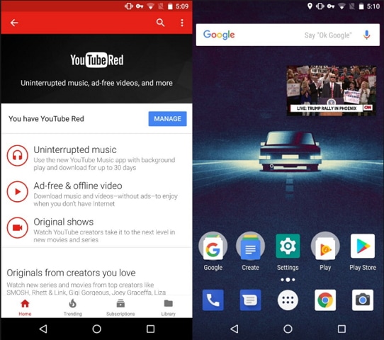 youtube picture in picture android