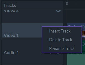 create and delete tracks