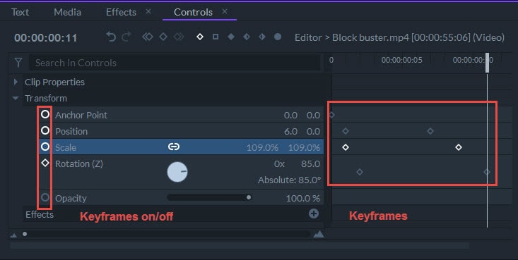 keyframes button