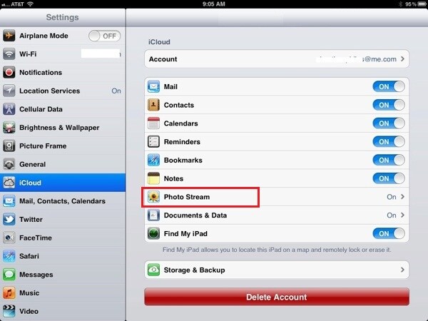 como conectarse a icloud desde android