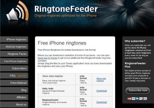 ringtonefeeder