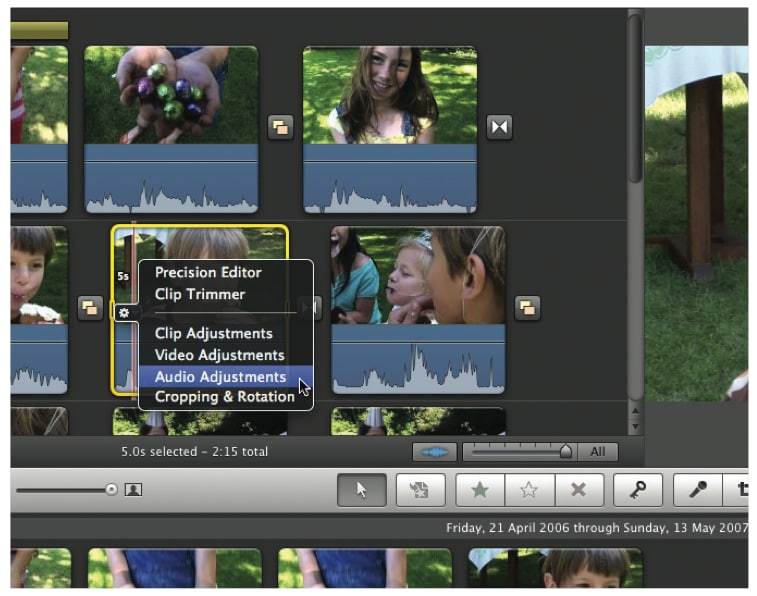 imovie advanced audio management