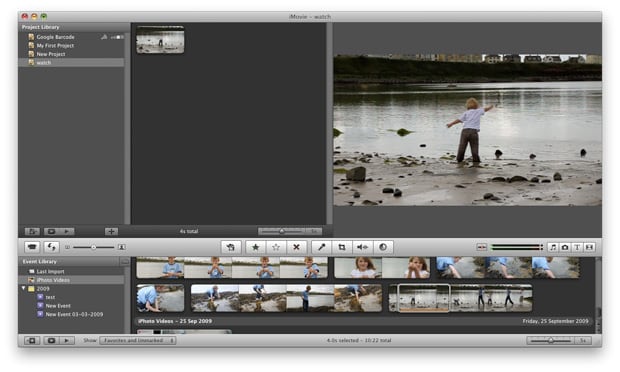 Export imovie Projekt