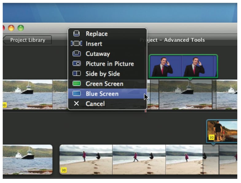 imovie Green/blue screen