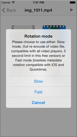 come ruotare un video su iphone