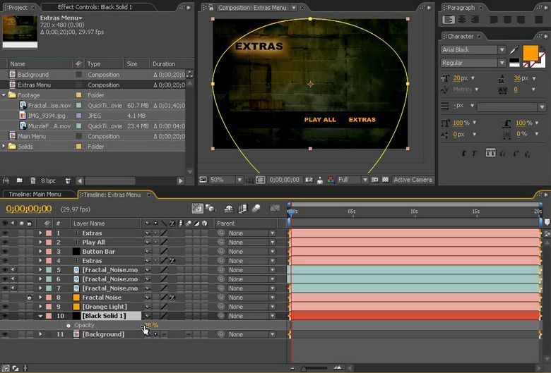 How to Create DVD Menu in After Effect