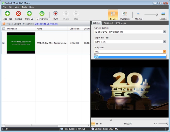 graver un dvd avec movie maker windows 10