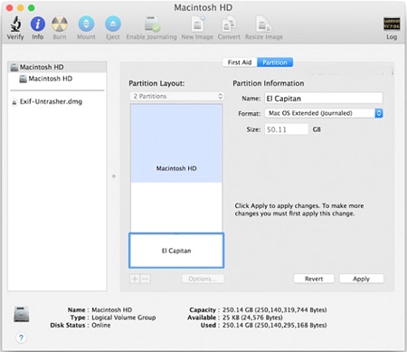 dual boot yosemite and el capitan on mac