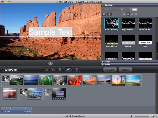 how to add music to my photo slideshow on mac