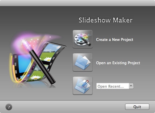 launch iskysoft slideshow maker for mac