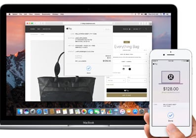 macOS Sierra apple pay